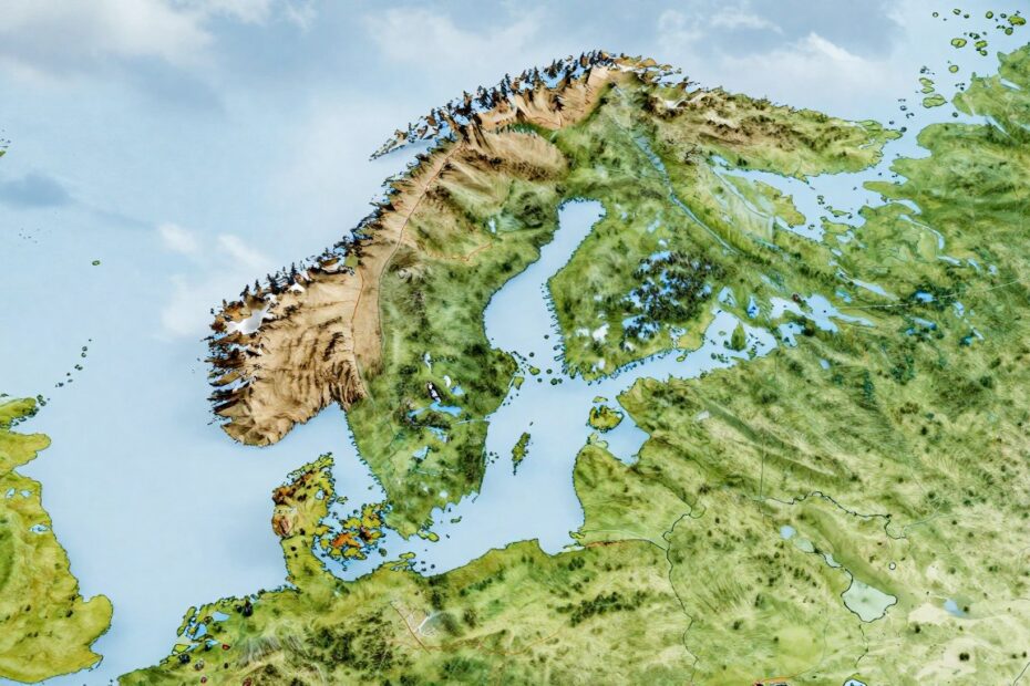 Z kim graniczy Norwegia