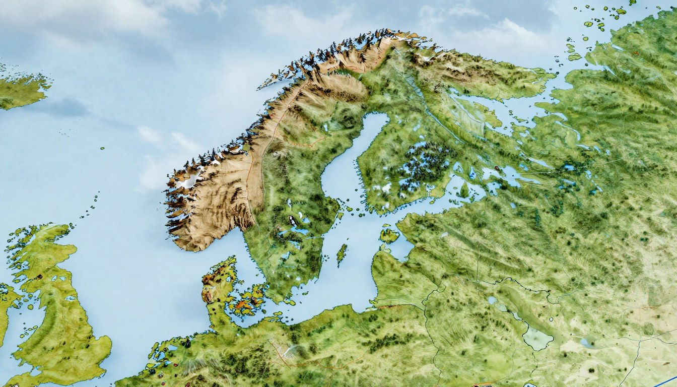 Z kim graniczy Norwegia