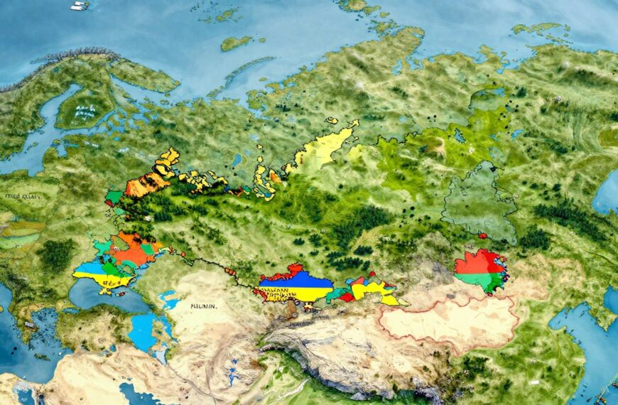 Z kim graniczy Rosja – mapa