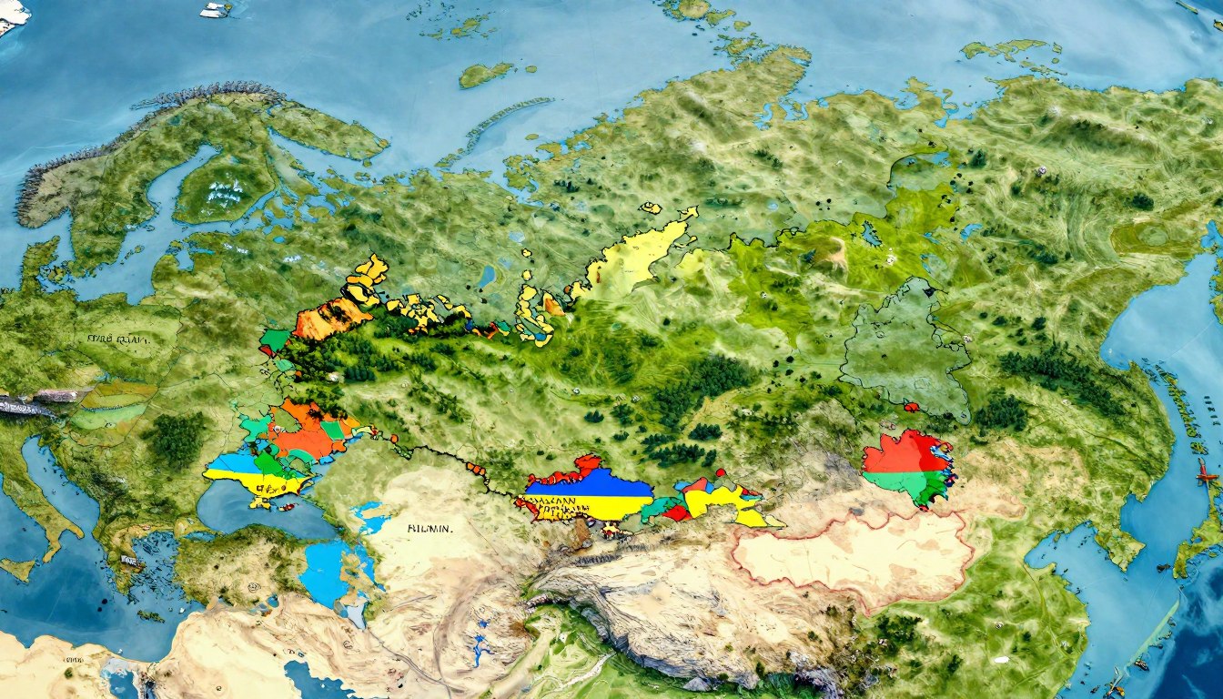 Z kim graniczy Rosja – mapa
